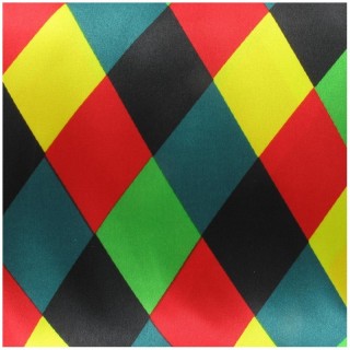 Tissus satin arlequin