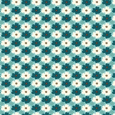 Tissu coton imprimé fleurs - Marseille Textiles