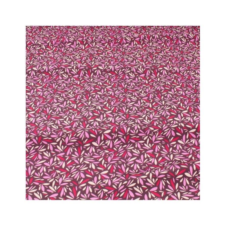 Tissus imprimé pétales 100% viscose