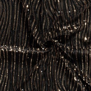 Tissus sequin bicolores sur velours - Marseille Textiles