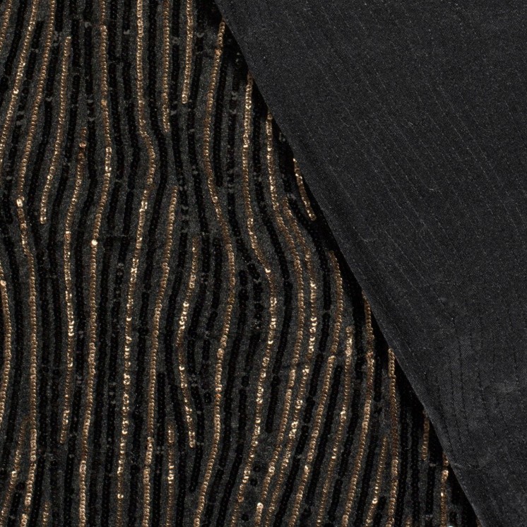Tissus sequin bicolores sur velours - Marseille Textiles