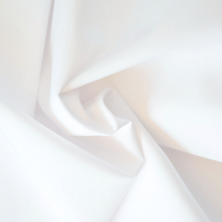 Popeline coton blanche naturelle