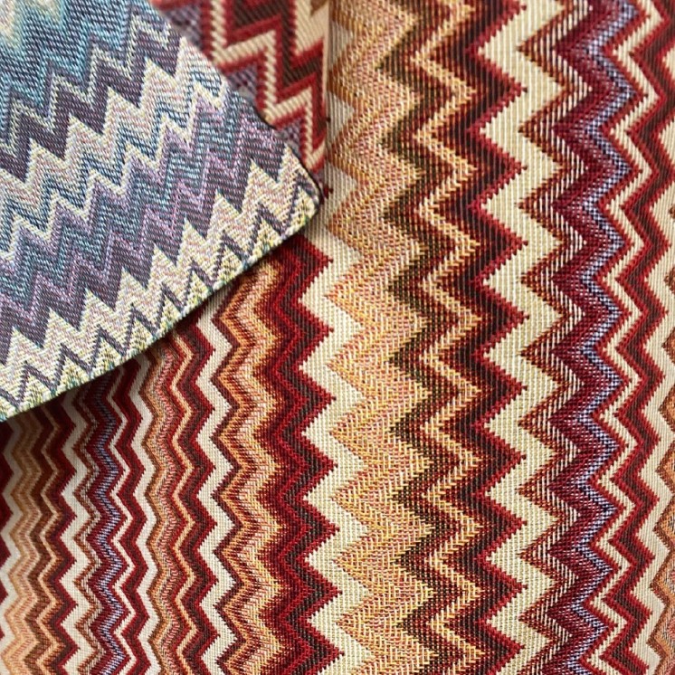 Tissus zigzag Jacquard Gobelin