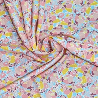 Tissus viscose imprimé fleurie - Marseille Textiles