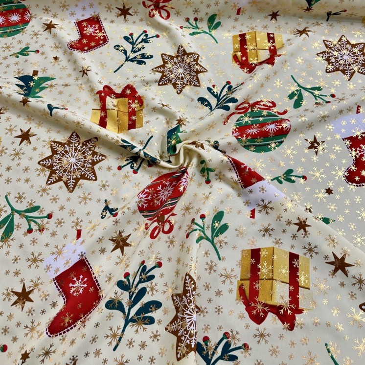 Tissus Burlington noël - Marseille Textiles