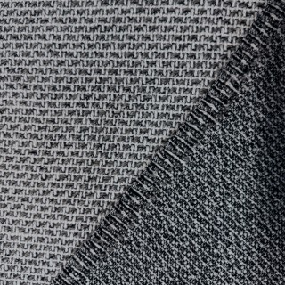 Lainage Tweed Noir et Blanc - Marseille Textiles