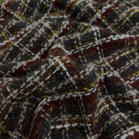 Lainage Tweed Gris - Marseille Textiles