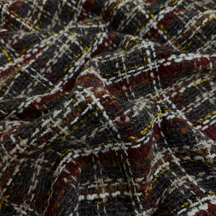 Lainage Tweed Gris - Marseille Textiles
