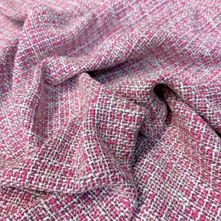 Lainage Tweed Fuchsia - Marseille Textiles
