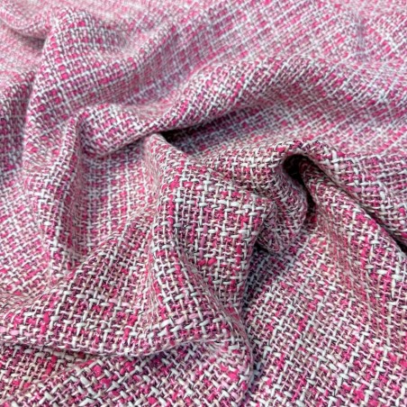 Lainage Tweed Fuchsia - Marseille Textiles