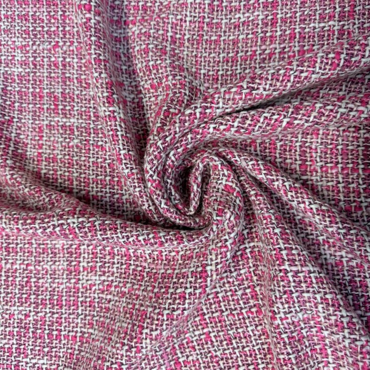 Lainage Tweed Fuchsia - Marseille Textiles