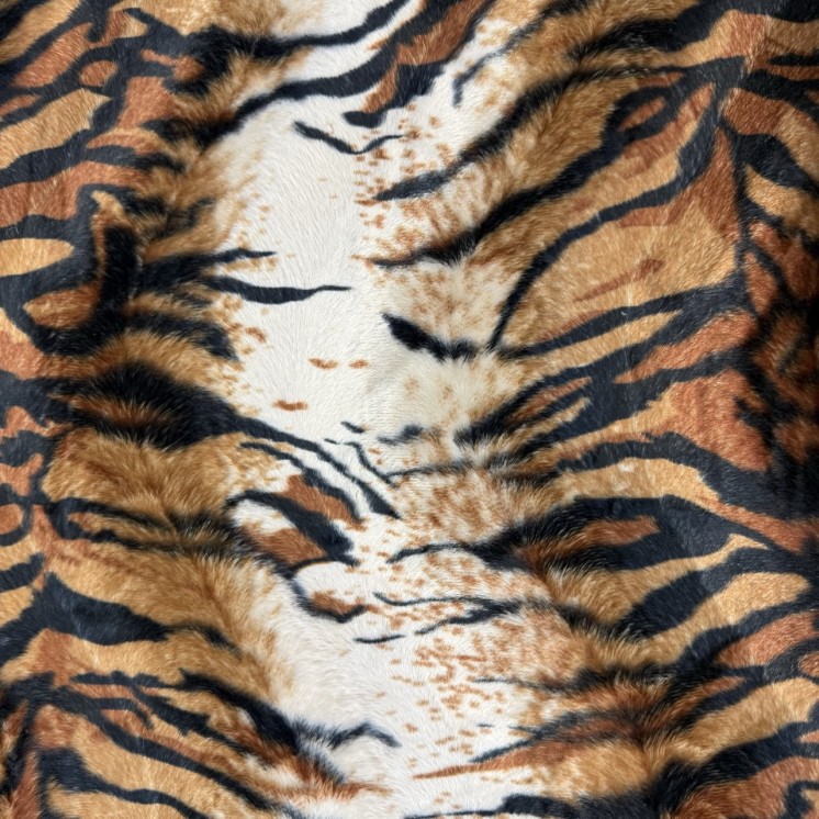 Fausse Fourrure Tigre - Marseille Textiles