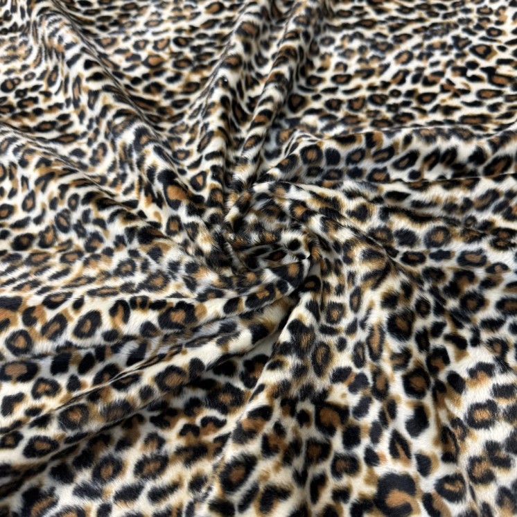 Fausse Fourrure Léopard - Marseille Textiles