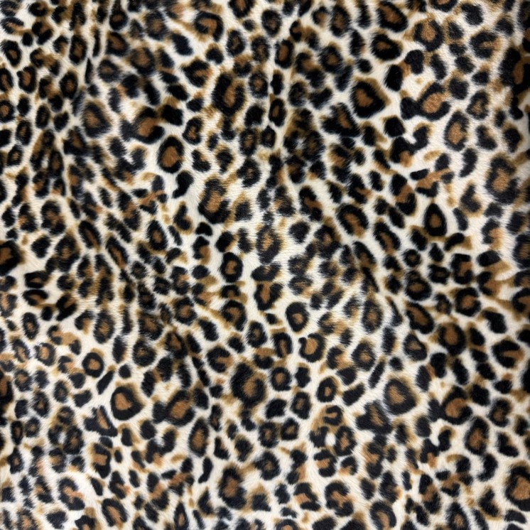 Fausse Fourrure Léopard - Marseille Textiles
