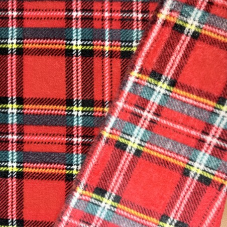 Polaire Doudou écossais - Marseille Textiles