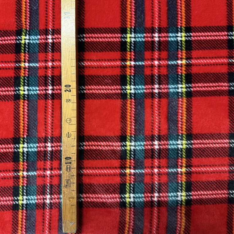 Polaire Doudou écossais - Marseille Textiles