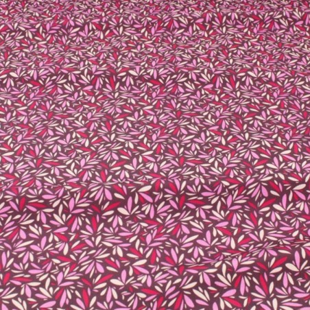 Tissus viscose imprimé pétales - Marseille Textiles