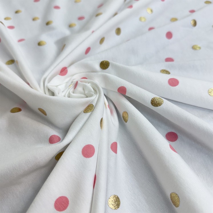 Jersey Coton à Pois _ Marseille Textiles