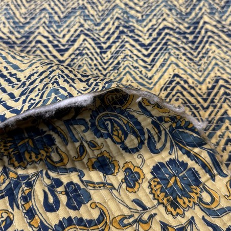 Matelassé imprimé indien - Marseille Textiles