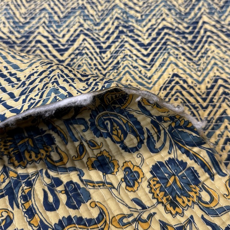 Matelassé imprimé indien - Marseille Textiles