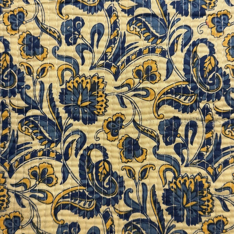 Matelassé imprimé indien - Marseille Textiles