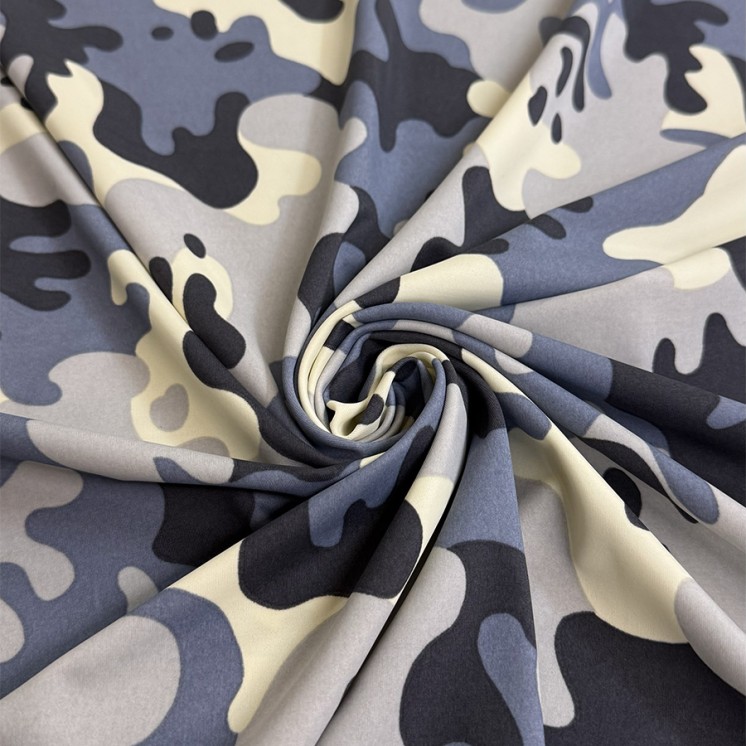 Lycra à Motifs Camouflages - Marseille Textiles