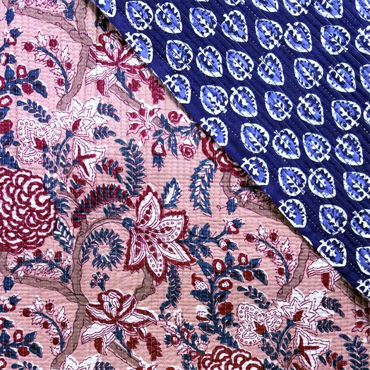 Matelassé imprimé indien - Marseille Textiles