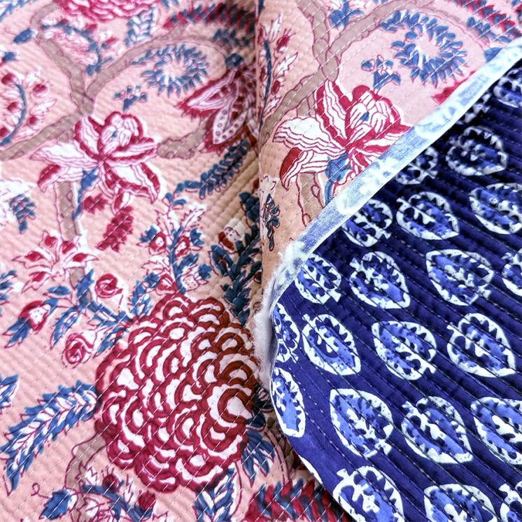 Matelassé imprimé indien - Marseille Textiles