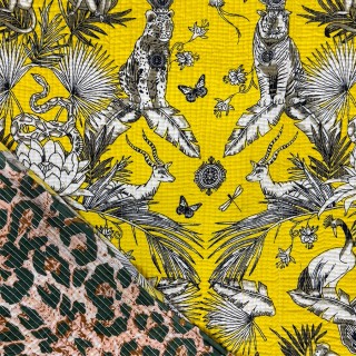 Matelassé imprimé indien - Marseille Textiles