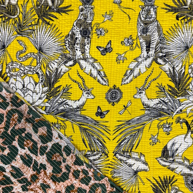 Matelassé imprimé indien - Marseille Textiles