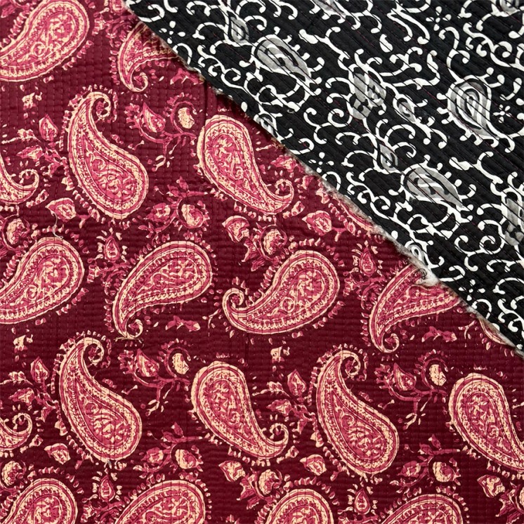 Matelassé imprimé indien - Marseille Textiles