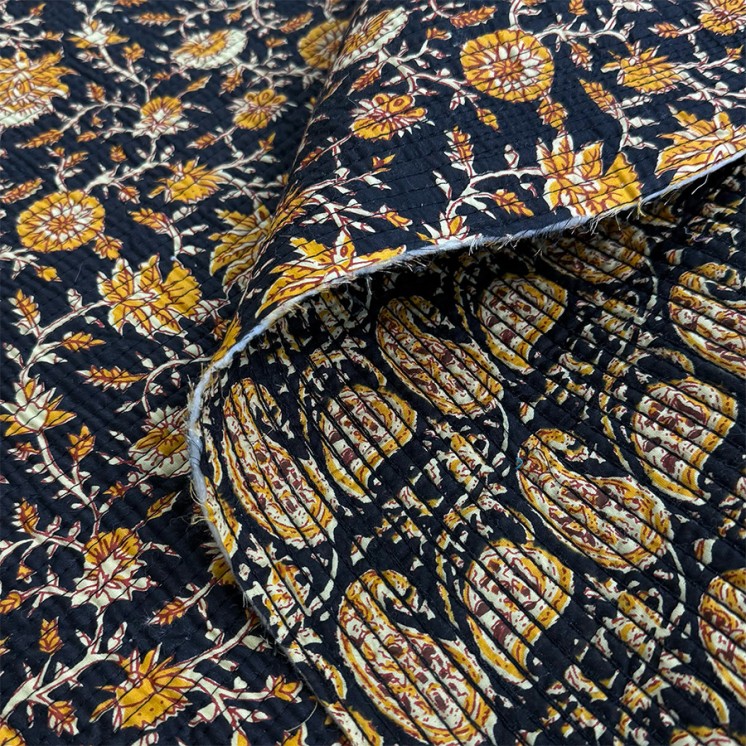 Matelassé imprimé indien - Marseille Textiles