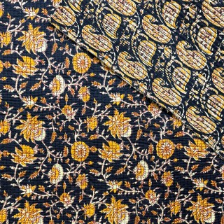 Matelassé imprimé indien - Marseille Textiles