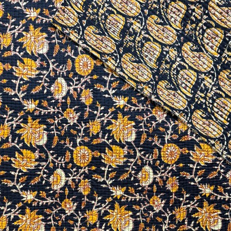 Matelassé imprimé indien - Marseille Textiles