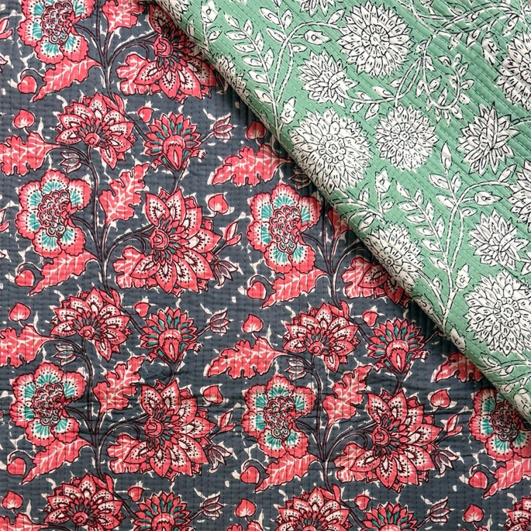 Matelassé imprimé indien - Marseille Textiles