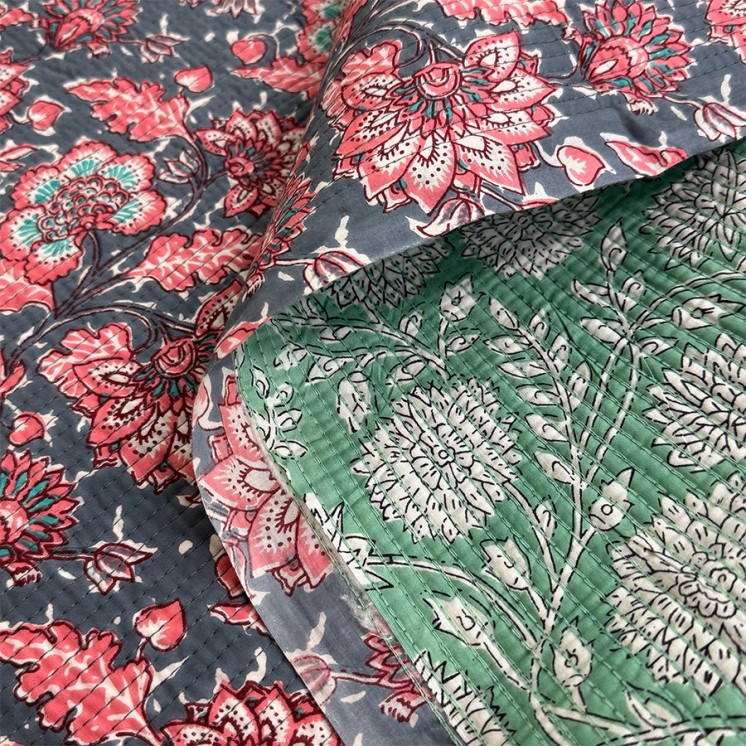 Matelassé imprimé indien - Marseille Textiles