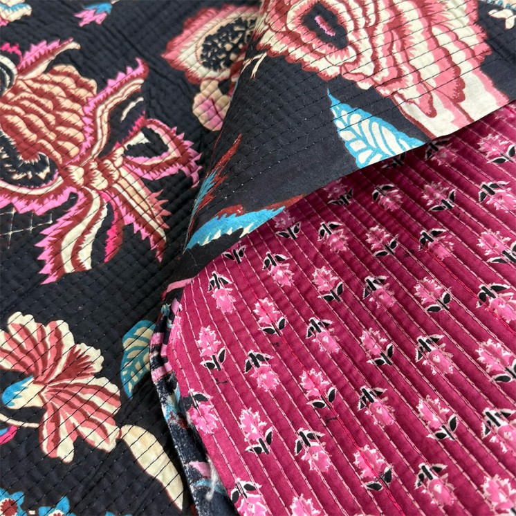 Matelassé imprimé indien - Marseille Textiles