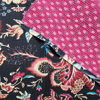 Matelassé imprimé indien - Marseille Textiles