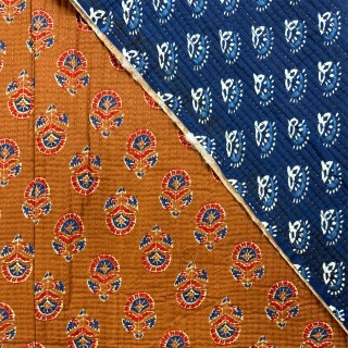 Matelassé imprimé indien - Marseille Textiles