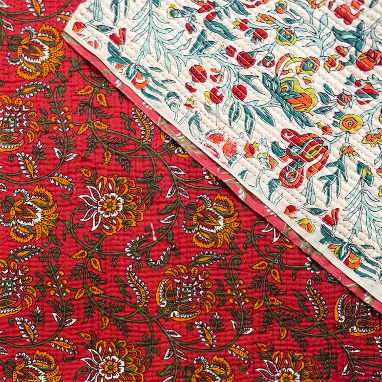 Matelassé imprimé indien - Marseille Textiles