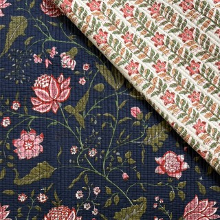 Matelassé imprimé indien - Marseille Textiles