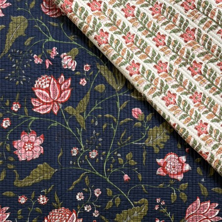 Matelassé imprimé indien - Marseille Textiles