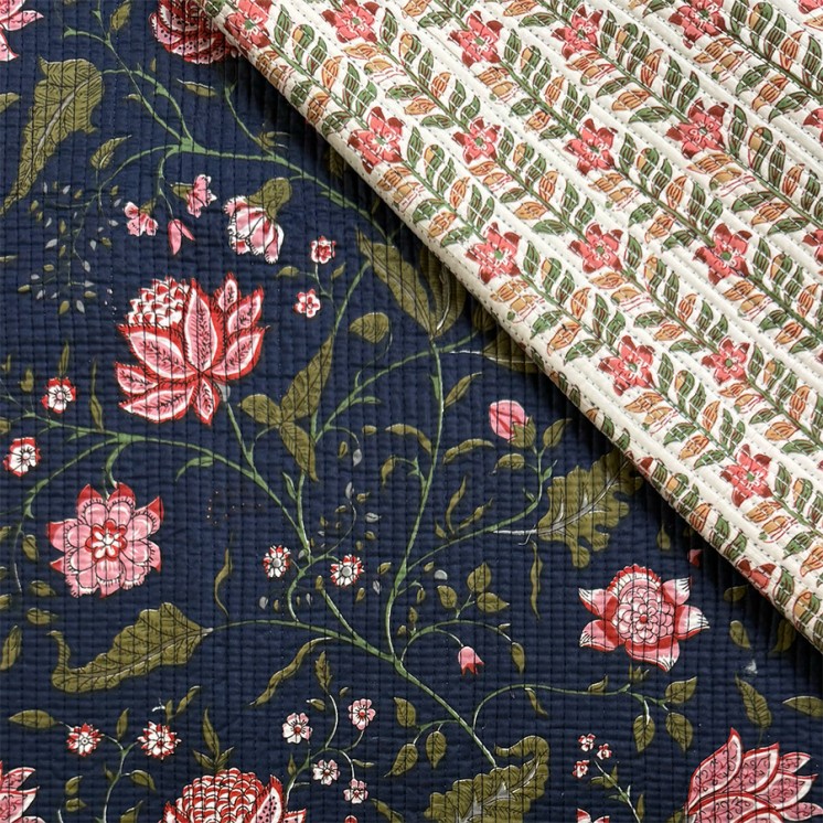 Matelassé imprimé indien - Marseille Textiles