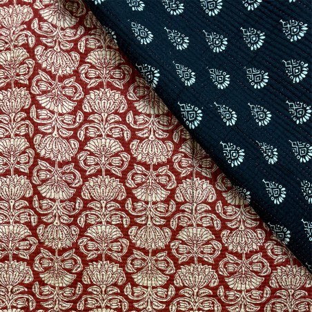 Matelassé imprimé indien - Marseille Textiles