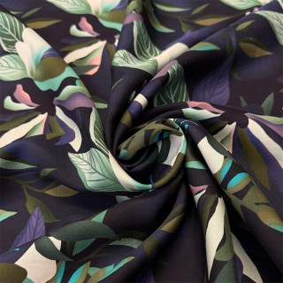 Coton Motif Tropical - Marseille Textiles