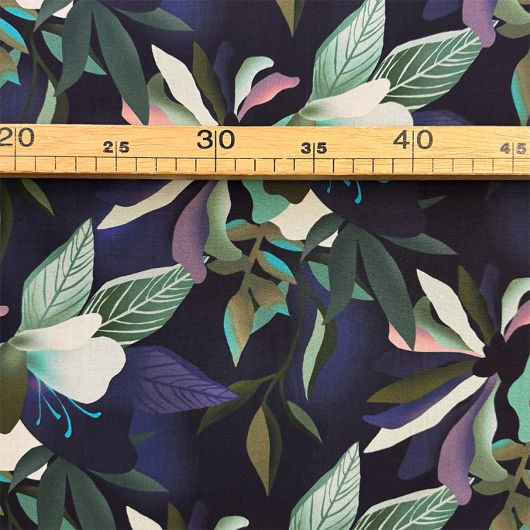 Coton Motif Tropical - Marseille Textiles