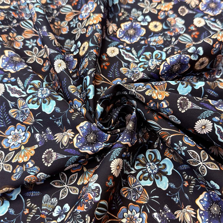 Coton Motif Jardin - Marseille Textiles