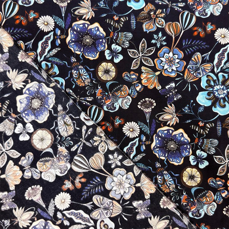 Coton Motif Jardin - Marseille Textiles