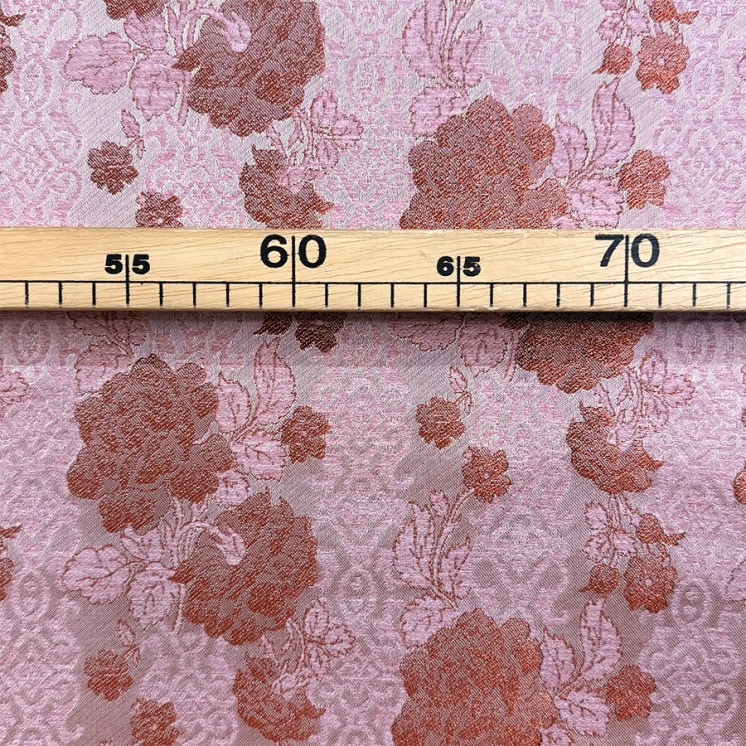 Tissu Jacquard Rose - Marseille Textiles