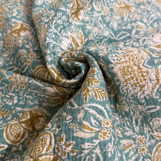 Matelassé imprimé indien - Marseille Textiles